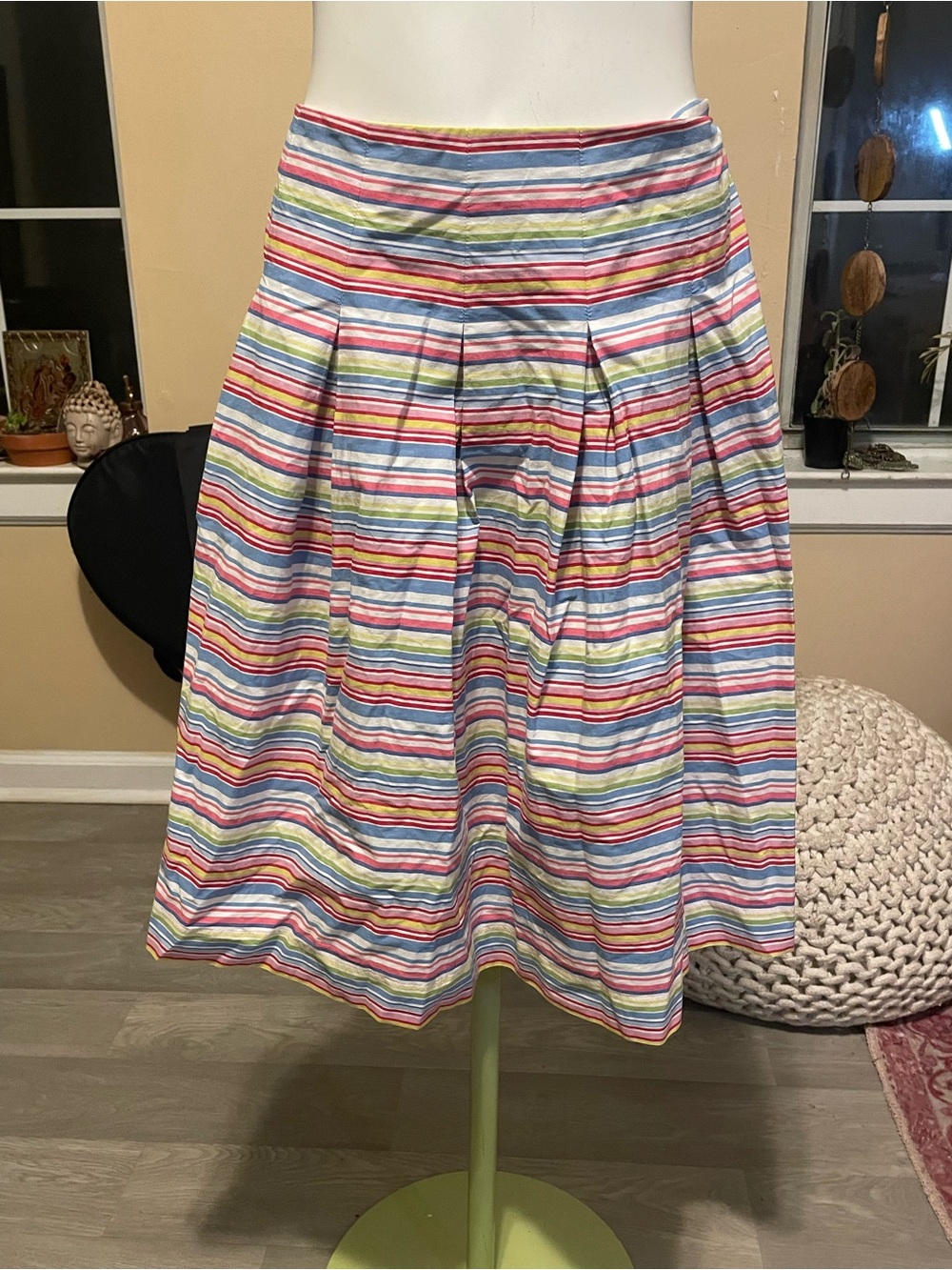 Talbots Multicolor Striped Midi Skirt — cottagcore dainty